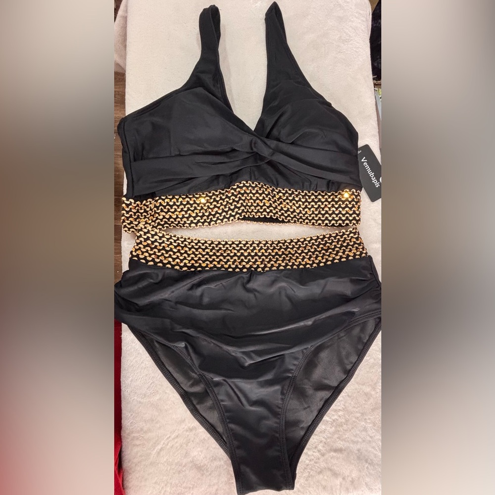 Black and Gold Women's Bikini